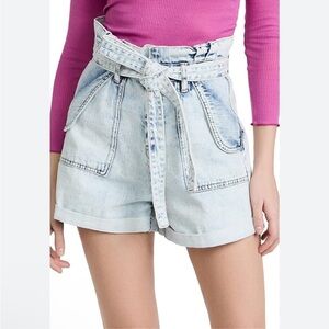 New! Blank NYC High Waist Paper Bag Shorts